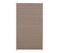 Gardinia 33079 Tenda Plissettata con Morsetto di Fissaggio, Tessuto, Taupe, 90 x 130 cm
