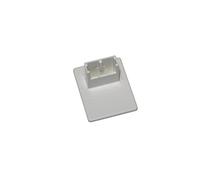 Gardinia 33421 Supporto Adesivo, Bianco, 3 x 1.5 x 0.5 cm, 4 unità