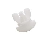 Gardinia 6 Fermo-Corsa, per binari per Tende Modelli GE e P2Ü, 6 Pezzi, Plastica, Bianco