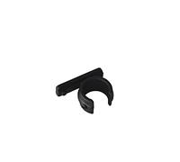 GARDINIA Adattatore ad Anello, per Supporto Universale per Fissare Bastoni per Tende con Ø 20 mm, 2 Pezzi, Linea Chicago, Metallo, Nero Opaco