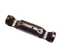 Gardinia Adattatore per aste per Tende a soffitto, Supporto per 2 aste, Aperto, Kit Montaggio Incluso, 20 mm Diametro, Bronzo