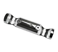 Gardinia Adattatore per aste per Tende a soffitto, Supporto per 2 aste, Aperto, Kit Montaggio Incluso, 20 mm Diametro, Cromato