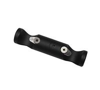 GARDINIA Adattatore per Supporto da Soffitto per Bastone per Tende, Solo per Supporti Chiusi, Materiale di Montaggio Incluso, Diametro 20 mm, Nero Opaco