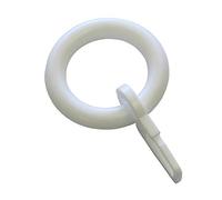 Gardinia Anelli per Tenda per bastoni per Tende, Plastica, Bianco, 10 unità