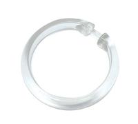 Gardinia Anello per Tende apribile, 10 Pezzi, Plastica, Trasparente