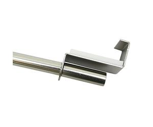 Gardinia Bacchetta a Pressione per Tende, Ø 9 mm, Larghezza Regolabile 90-130 cm, colore: Titanio