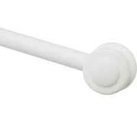 Gardinia Bacchetta per Tendine Nevada, Accorciabile, Metallo/Plastica, Ø 12 mm, Lunghezza: 120 cm, Bianco