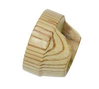 Gardinia Supporto da Parete per Tende da Ø 28 mm, in Legno di Pino, Wood