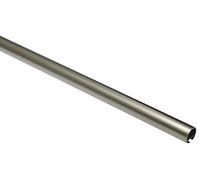 Gardinia Bastone per Tende, Asta con Binario Interno I, Linea Romana, Ø 20 mm, Lunghezza 160 cm, Argento Satinato