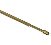 Gardinia Bastone per Tende, Estendibile, Metallo/Plastica, Ottone, 40-65 cm, 2 unità