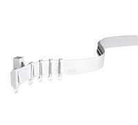 GARDINIA Binari per tende Flexline, Incl. Accessori, Lunghezza 350 cm, Altezza binario 29 mm, Plastica, Bianco