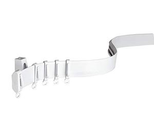 Gardinia Binari per Tende Flexline, in ccessori, Lunghezza 350 cm, Altezza Binario 29 mm, Plastica, Bianco