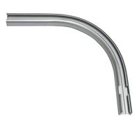 Gardinia Binario ad Arco Destro, Prolunga per binari in Alluminio 13 mm, 90°, 12/13 cm, Alluminio