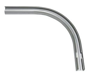 Gardinia Binario ad Arco Destro, Prolunga per binari in Alluminio 13 mm, 90°, 12/13 cm, Alluminio