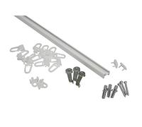 Gardinia Binario per Tende in Alluminio, 13 mm, 180 cm, Bianco