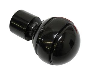 Gardinia Bottoni terminali per aste per Tende, 2 x Cappuccio terminale a Pallina, Serie New York