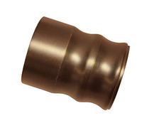 Gardinia Bottoni terminali per aste per Tende, 2 x Cappuccio terminale Tappo, Serie Windsor, Metallo, Bronzo, Ø 25 mm