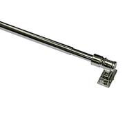 Gardinia California-Asta per Tende in Acciaio Cromato, Diametro 12 mm, Lunghezza 50-85 cm, Steel