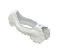 Gardinia Clip fermatenda, 6 Pezzi, Ø 16 mm, per Bacchette per Tendine e Tende da bistrot, Metallo, Bianco
