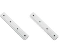 GARDINIA Connettore per binario per tende in alluminio, 7 mm, 2 binari, bianco (Confezione da 2)