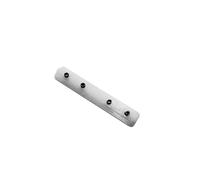 GARDINIA Connettore per binario per tende in alluminio Lucy, plastica, bianco, 1 pezzo