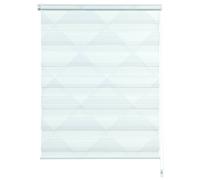Gardinia Doppia Tenda a Rullo Oscurante da Fissare o incollare, Doppio Rullo/Catena Laterale, Trasparente e Opaco, Tutte Parti Montaggio Incluse, Triangolo, Bianco, 100 x 150 cm (LxA)