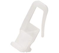 Gardinia Duo Gancio X-Gleiter con Base Girevole, per Bastoni per Tende Classici e con Binario Interno, per Binari Interni o Canali di Scorrimento di 4 o 6 mm, 25 Pezzi, Plastica, Bianco