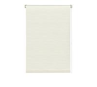 GARDINIA EASYFIX Tenda a rullo con fantasia, Fissaggio a incastro o con adesivo, Tenda da giorno, Opaca, Incl. materiale di montaggio, Righe, Bianco/Beige, 120 x 150 cm (LxH)