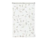 Gardinia Easyfix Tenda a Rullo con Morsetto di Fissaggio o Adesiva, Tessuto, Bianco/Naturale, 100x150