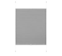GARDINIA EASYFIX Tenda plissettata Greta, Tenda avvolgibile opaca, Parti di montaggio incluse, Grigio pietra, 80 x 130 cm (LxH)