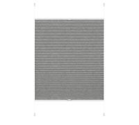 Gardinia EASYFIX Tenda Plissettata Lilly Green, Fissaggio a Incastro, Opaco, Rullo a Scomparsa, incl. Materiale di Montaggio, Tessuto 100% Riciclato, Grigio, 50 x 130 cm (LxH)