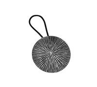 Gardinia Fermatenda Tondo con Magnete, per Decorare e Fermare Le Tende, Dimensioni Ø 7,5 cm, Metallo, Grigio