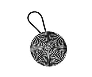 Gardinia Fermatenda Tondo con Magnete, per Decorare e Fermare Le Tende, Dimensioni Ø 7,5 cm, Metallo, Grigio