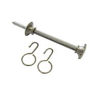 Gardinia Gancio per Tende, 10 cm, Metallo, Effetto Acciaio Inox