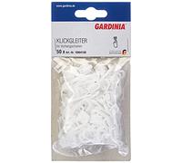 Gardinia Guida a Scatto in ABS, 50 Pezzi, Colore: Bianco, unità