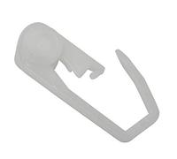 Gardinia Guide per rotaie per Tende GE e P2Ü, 50 Pezzi, Resistente ai Raggi UV, plastica, Bianco