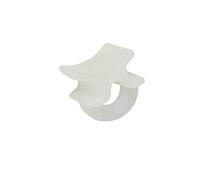 Gardinia Inserto Scorrevole Maxi, con Alette, per binari e bastoni per Tende con Canale di Scorrimento 6 mm, 50 Pezzi, Plastica, Bianco