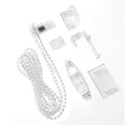 Gardinia Kit di Conversione per Tende a Rullo Easyfix, Include 2 Supporti, Catenella Laterale, Adattatore, Piastre di Montaggio, Connettore di Sicurezza e Peso per la Catenella