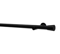 GARDINIA Korfu Set di bastoni per tende (124 cm, Ø 28 mm, bianco) - Bastone per tende moderno in set completo, a binario singolo, comprensivo di staffe e terminali per il montaggio a parete