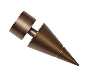 Gardinia Manopole terminali per binari per Tende, 2 x Sfera, Serie Windsor, Metallo, Bronzo, Ø 25 mm