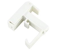Gardinia 7058 Supporto Tenda, Bianco, 6 x 5 x 2 cm, 2 unità