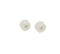 GARDINIA Pomello avvolgicorda con viti, Per veneziane, 2 parti, 6 pezzi, Plastica, Bianco