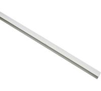 GARDINIA Profilo Laterale per Tenda a Rullo, Autoadesivo, Lunghezza regolabile, Plastica, 210 cm, Bianco
