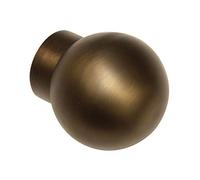 Punta a sfera terminale GARDINIA per binari per tende, 2 x sfera, serie Windsor, metallo, bronzo, Ø 25 mm