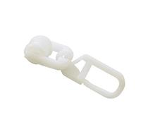 Gardinia Rulli a T con Ganci Pieghevoli, in ABS, 20 Pezzi, Colore: Bianco, unità