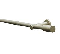 Gardinia Set con Bastone per Tende Elba Cilindro 1 Binario Ø 16/19 mm Champagne 120-210 cm
