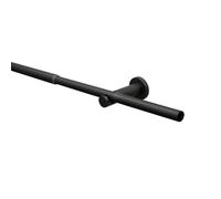 GARDINIA Set di bastoni per tende Sol, a 1 binario, set completo di stili con materiale di fissaggio, bastone per tende estensibile, Ø 16/19 mm, 120-210 cm, metallo, nero-nichel