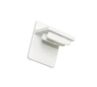 Gardinia Supporti Adesivi per Tenda Plissettata Concept, Compatibili con Tende plissettate Concept Standard e a Nido d'Ape, Plastica, Bianco