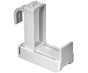 Gardinia Supporto a Clip per Asta da Tenda, Bianco, 0.1, 2 unità