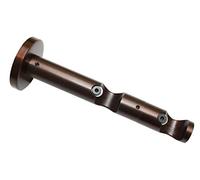 Gardinia 31371 Supporto Aperto con Doppio Binario per Aste, Metallo, Bronzo, 8x8x0.1 cm
